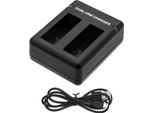 DF-GDB600UH Caricabatterie Compatibile Con [Gopro] 601-10197-00, AABAT-001, AABAT-001-AS, ASST1, HD8.01, Hero 2018, Hero 5, Hero 5 Black, Hero 6, Her