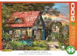 Puzzle Da 500 Pezzi - Puzzle - La Meravigliosa Casa In Giardino Di Dominic Davison + Cornice In Alluminio Per 1000 Pezzi