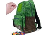 Pixie Crew - Zaino Piccolo, Verde, Mine&Craft 50 Pixel