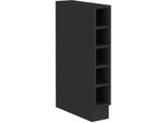 Mobile Basso Aperto Saju - Larghezza 15 Cm, Nero