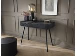 Toilette In Mdf Nero Con Gambe Nere/Oro 103X49X80 Cm