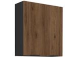 Pensile Alto Tova - Larghezza 80 Cm, Noce Okapi / Nero
