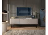 Cassettiera Moderna Cashmere Rtv 168 Cm Con Gambe Dorate O Nere A Scelta