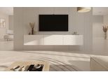 Pensile Moderno Rtv White, Design Minimalista - 3 Ante