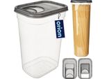 Contenitore Per Alimenti Orion Contenitore Per Alimenti Secchi Con Dispenser Grigio 3,2 L