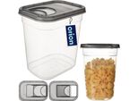 Contenitore Per Alimenti Orion Contenitore Per Alimenti Secchi Con Dispenser Grigio 1,9 L