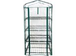 4Iq Mini Serra Con Ripiani 69X49X160 Cm Pellicola In Pvc