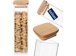 Orion Contenitore In Vetro Per Alimenti Secchi Barattolo Per La Conservazione Barattolo Da Cucina Con Coperchio E Guarnizione 600 Ml