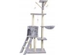 Tiragraffi Alto 150 Cm Albero Per Gatti Albero Per Gatti Torre Di Arrampicata Grotta Per Gatti Grigio 10932