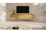 Pensile Moderno Artisan In Rovere Rtv, Design Minimalista - 3 Ante