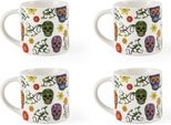Excelsa Set Von 4 Espressotasse 10 Cl Calavera Porzellan Bunt