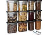 Contenitore Vilde Per Alimenti Sfusi Con Coperchio Contenitore Da 1 L / 1,85 L 12 Pz.