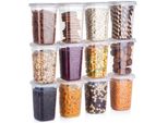Contenitori Per Alimenti Vilde Con Coperchio Contenitori Per Alimenti Contenitori Per Cucina 1 L 12 Pz.