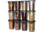 Contenitore Vilde Per Alimenti Secchi Con Coperchio Contenitore 1 L 12 Pz.