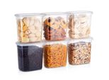 Contenitori Per Alimenti Vilde Con Coperchio Contenitori Per Alimenti Contenitori Per Cucina 1,85 L 6 Pz.