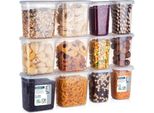 Contenitori Per Alimenti Vilde Con Coperchio Contenitori Per Alimenti Contenitori Per Cucina 1 L / 1,85 L 12 Pz.