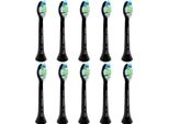 Philips Sonicare Testine Per Spazzolino HX6068 Nero 10 Pezzi Diamondclean Bianco