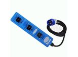 Ciabatta Elettrica A 3 Prese Schuko 16A IP54 Caravan Camper Barca Ecc. 230V-250V Con Cavo E Spina Cee 2 M (Pa)
