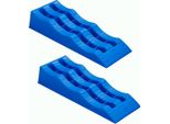2X Cunei A Gradini Da 5 Tonnellate Cuneo Di Livellamento Per Caravan 120 Mm Blu