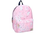 Zaino Milky Kiss Next Level Vibes - Zaino Scuola Rosa Con Scomparti Con Cerniera