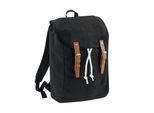 Quadra - Zaino, Vintage RW9392 (Taglia Unica) (Nero/Marrone)