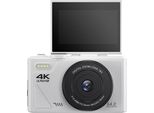 Fotocamera Digitale Zelurxx, Fotocamera Per Bambini Da 64 Gb, Per Principianti, 3,0 Pollici, 64 Mp, Wifi, Zoom 18X, Per Viaggi E Vlogging, Bianco