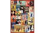 Puzzle Da 1000 Pezzi - Puzzle - Vintage Art Deco - Poster Di Danza Classica + Cornice In Alluminio Per 1000 Pezzi