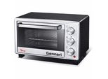 Mini Forno Sirge 16 Litri, Forno Piccolo, Forno Per Pizza, 100-230 °C, Timer 0-60 Minuti, Mini Forno Con Teglia, Grill, Vassoio Raccoglibriciole, Nero Con Frontale Grigio