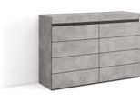 Cassettiera, 114X35X75Cm, Camera Da Letto, Con Stoccaggio, Cemento