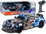 Rc Auto Telecomandata 1:18 Gomma Ruote Drift Blu
