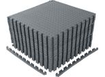 Fch 18 Pezzi 30 X 30 Cm Set Di Tappetini Di Protezione Con Pezzi Finali Tappetino Di Protezione Per Pavimenti Tappetini Per Sottofondo Tappetini Di Protezione Per Pavimenti Tappetino Per Puzzle Tappetino Per Piscina, Grigio