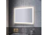 Sonni Specchio Da Bagno Con Illuminazione A Led 80X60 Cm Specchio Da Bagno Specchio Da Parete Specchio Illuminato
