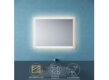 Sonni Specchio Da Bagno 80X60 Cm Con Illuminazione A Led Specchio Da Parete Specchio Illuminato Specchio Da Bagno