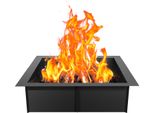 Anello Per Pozzo Del Fuoco Vevor, Diametro Esterno 36 X 36 Pollici/30 X 30 Pollici Di Diametro Interno, Rivestimento Per Pozzo Del Fuoco Quadrato Alto 10 Pollici, Rivestimento Acciaio Al Carbonio Resistente, Anello Per Falò Fai Da Te Sopra O Nel Terreno,