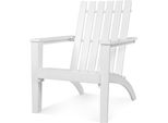 Costway Sedia Adirondack, Sedia Adirondack In Legno Di Acacia, Sedia Da Giardino Fino A 160 Kg Di Portata, Bianco