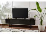 Skye Decor, Serenity - Wood Black, Black, Mobile Tv, Legno Nero, 100% Pannello Truciolare Rivestito In Melamina, 180 X 30 X 50 Cm