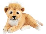 Brubaker Leone Di Peluche - Peluche Di 30 Cm - Peluche Per Bambini Grande Gatto Sdraiato - Peluche Per Bambini, Marrone