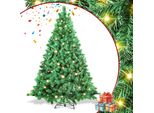 Tolletour Led 210CM Albero Di Natale Artificiale Verde Aghi In Pvc Albero Decorativo Per Decorazioni Natalizie Con Luci Fiabesche, Con 1200 Punte