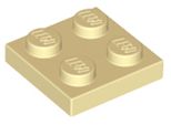 Piastre Lego® 2X2 3022 - 1 Pezzo Beige