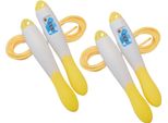 Set Di 2 Corde Da Salto Fitness Con Contatore | Corda Di Velocità Da 270 Cm Per Allenamento, Sport Di Resistenza, Workout | Resistenza E Perdita Di Peso | Corde Da Salto Per Bambini E Adulti | Corda Da Salto Con Contatore | Corda Da Salto - Giallo