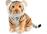 Brubaker Peluche Tigre - Peluche Da 30 Cm - Peluche Per Bambini Grande Gatto Seduto - Peluche Per Bambini, Marrone