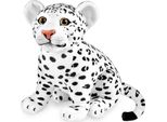 Brubaker Leopardo - Peluche Da 30 Cm - Peluche Per Bambini - Peluche Per Gatti Grandi - Peluche Per Bambini, Bianco