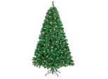Jopassy 210Cm Albero Di Natale Artificiale Con Illuminazione Albero Di Natale A Led Per Decorazioni Natalizie, In Pe E Pvc, (Ø Circa 128Cm) Con 1200 Punte