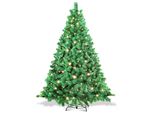 Jopassy Albero Di Natale Floccaggio Polvere Di Neve Decorazione Di Natale Albero Artificiale 210 Cm Con Led Bianco Caldo