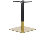 Base Per Tavolo In Acciaio Inox SH-3002-6/GB, Per Ufficio, Hotel, Ristorante, Dimensioni 50X50X72 Cm, Acciaio Inox Color Oro