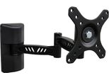 Supporto Tv Articolato Nero, Metallizzato, Da 12" A 30"", Peso Massimo 30 Kg."