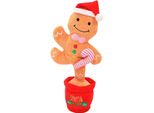 Giocattolo Interattivo Da Ballo Per Natale 35 Cm Con Suoni, Giocattolo Interattivo Da Ballo Per Natale, Peluche Che Canta E Balla - Biscotto Dancetko