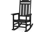 Sedia A Dondolo Per Veranda Vevor, Sedia A Dondolo Hips, Sedia A Dondolo Per Terrazza Con Schienale Alto E Braccioli Lisci, Supporta Fino A 180 Kg, Per Giardino, Balcone, Veranda, Nero