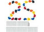 Vevor 25 Prese Per L'arrampicata, Rocce Per L'arrampicata Di Varie Dimensioni E Colori Per Bambini E Adulti, Prese Per Pareti Di Arrampicata Con Accessori Di Montaggio, Prese Per Pareti Di Arrampicata Per Parchi Giochi All'interno E All'esterno
