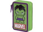 Astuccio Per Matite Marvel Hulk - Astuccio Grande A 3 Scomparti, Completamente Riempito, 14 X 21 Cm